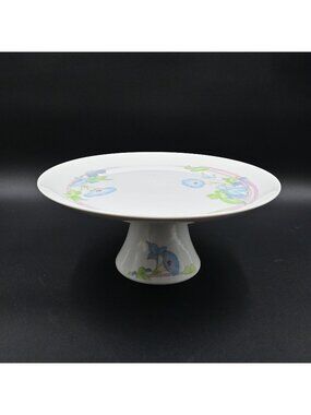 Westbury by Toscany Collection Japan Porcelain Pedestal Cake Stand Plate Vintage